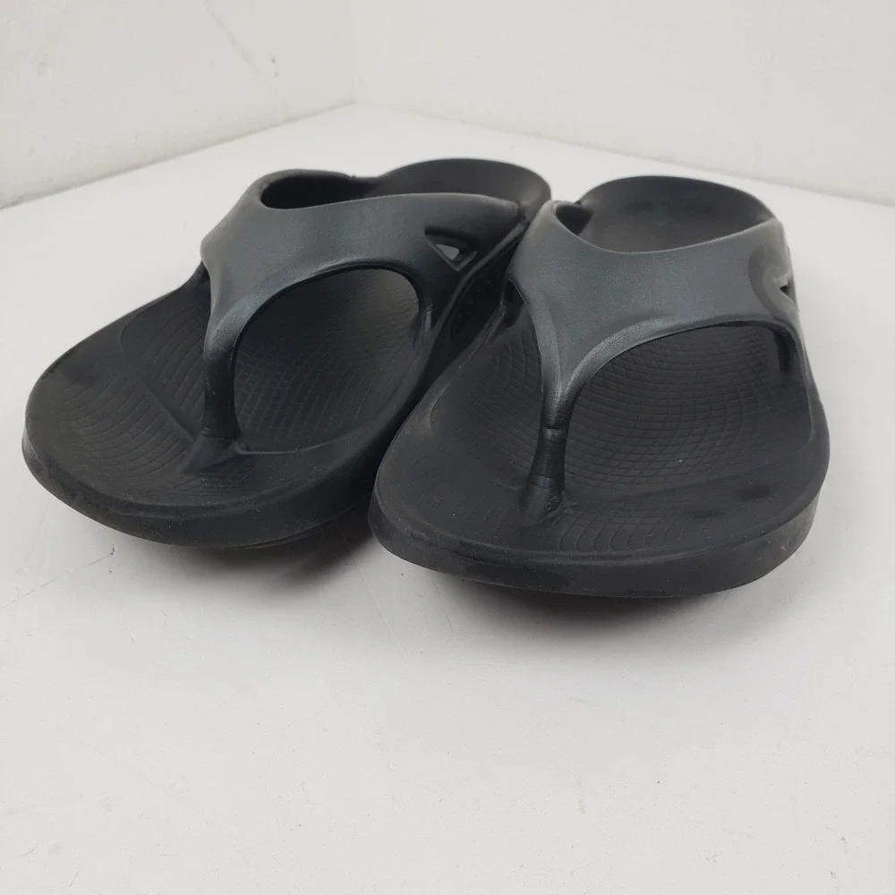 OOFOS OOriginal Sport Recovery Sandals Black Graphite Mens 9 Womens 11 EU 42
